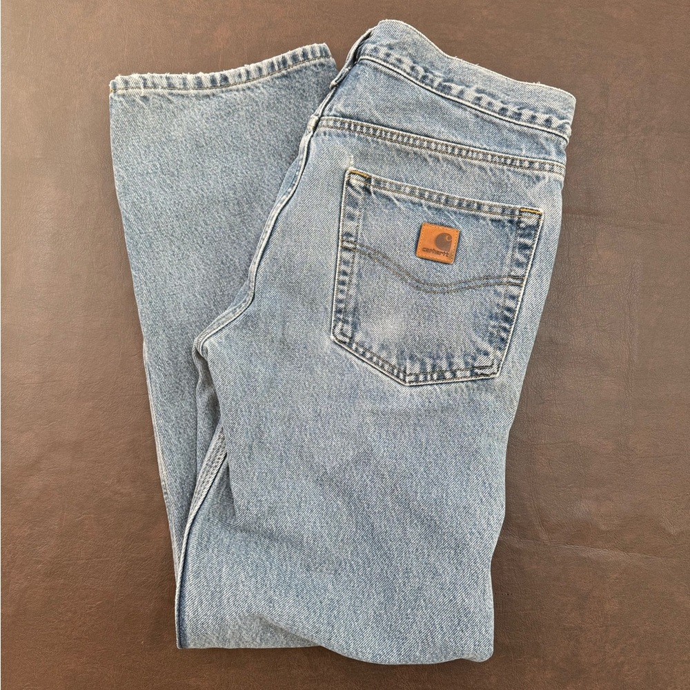 Carhartt Women's Straight Leg Jeans - Light Blue